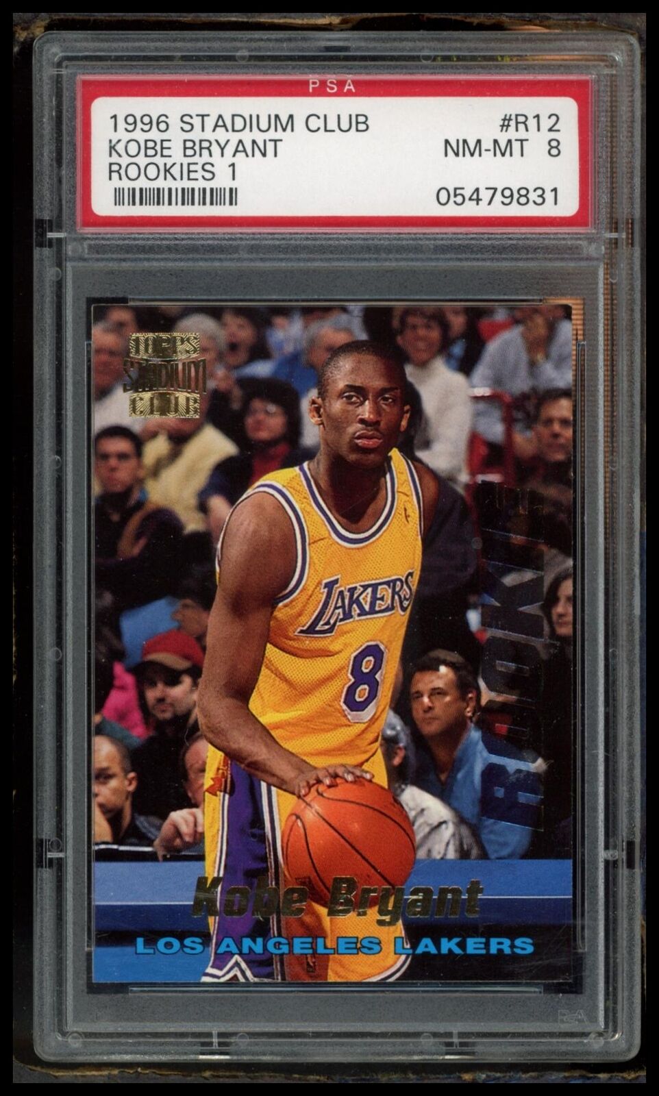 1996 Stadium Club Rookies 1 #R12 Kobe Bryant Rookies 1 PSA 8