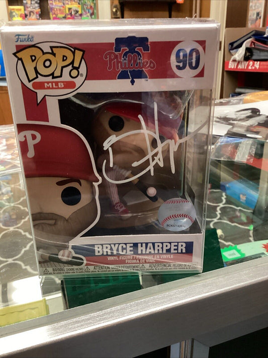 Bryce Harper Funko POP! MLB  #90 Signed With COA