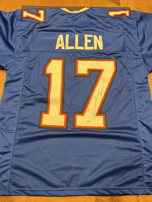 Josh Allen Signed Buffalo Bills Blue Jersey with COA