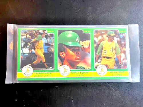 1985 STAR BASEBALL FACTORY SEALED 3 CARD PANEL SET REGGIE JACKSON (B2)