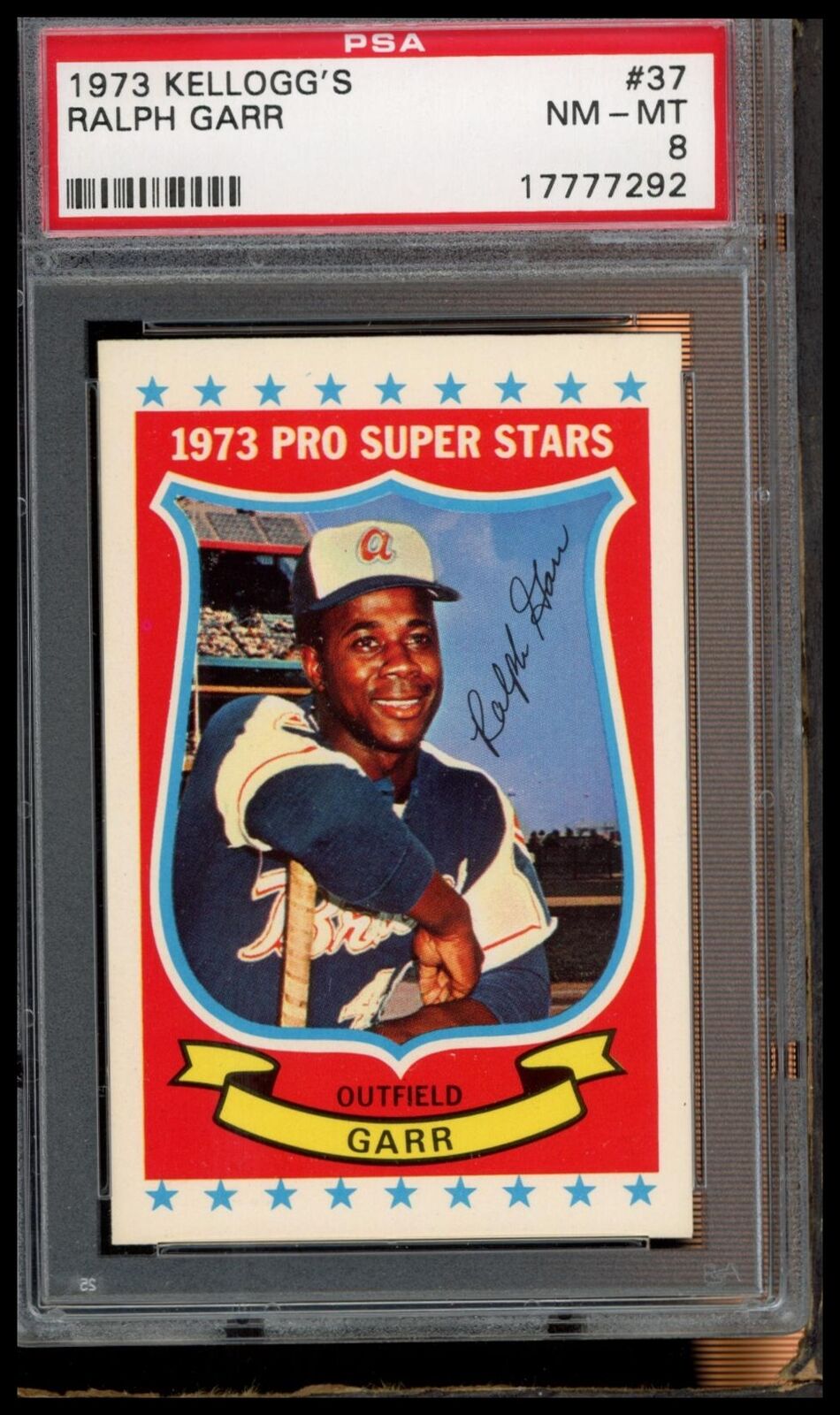 1973 Kellogg'S #37 Ralph Garr PSA 8