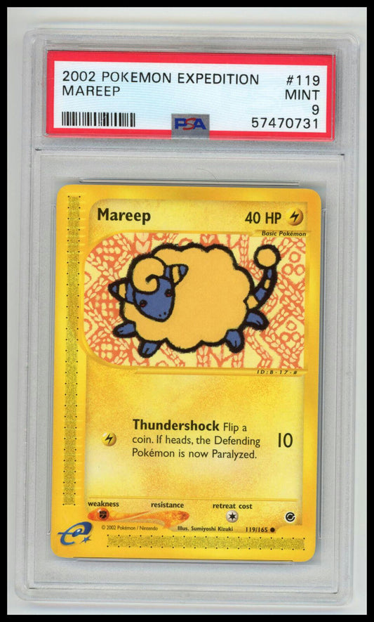 2002 Pokemon Expedition #119 Mareep PSA 9