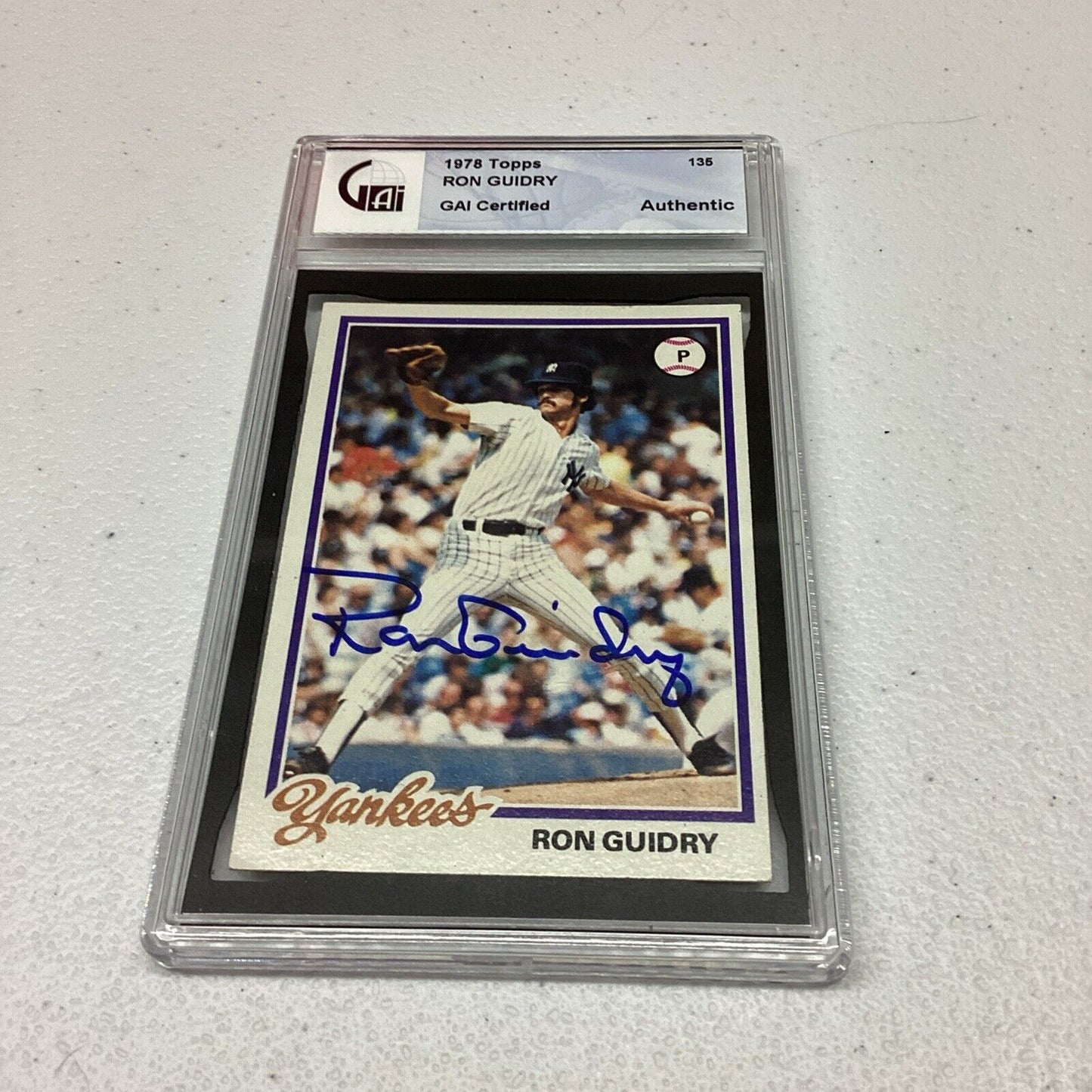 1978 Topps #135 Ron Guidry GAI Certified
