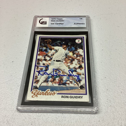 1978 Topps #135 Ron Guidry GAI Certified