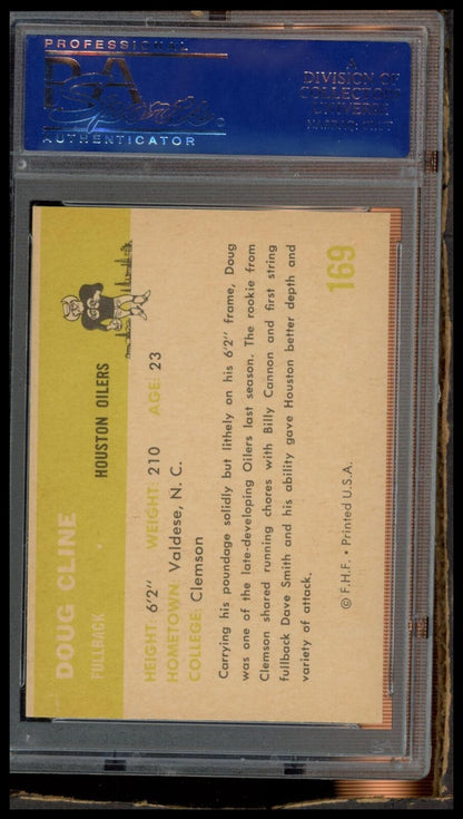 1961 Fleer #169 Doug Cline PSA 7