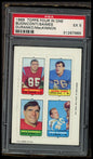 1969 Topps Four In One N.Buoniconti/G.Saimes P.Duranko/J.Mackinnon PSA 5