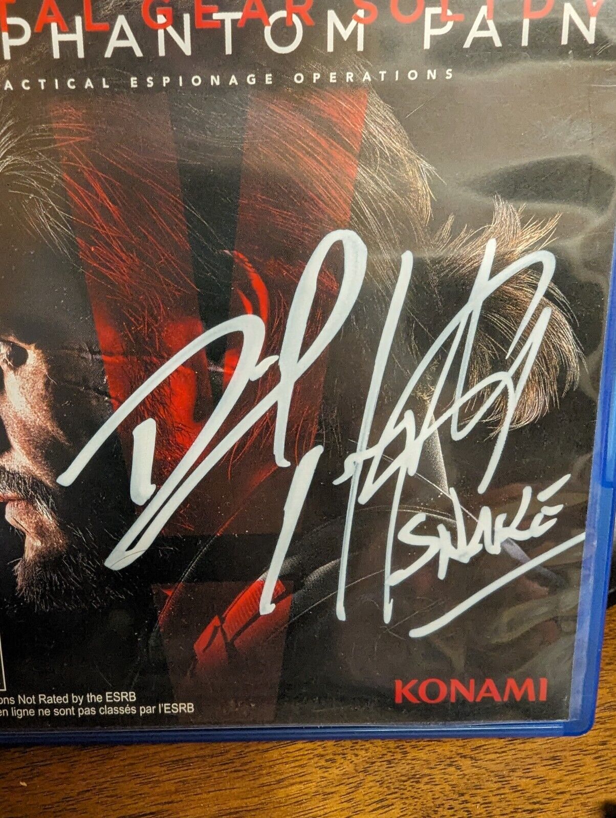 Metal Gear Solid V Day One Edition Signed by SNAKE!! PS4