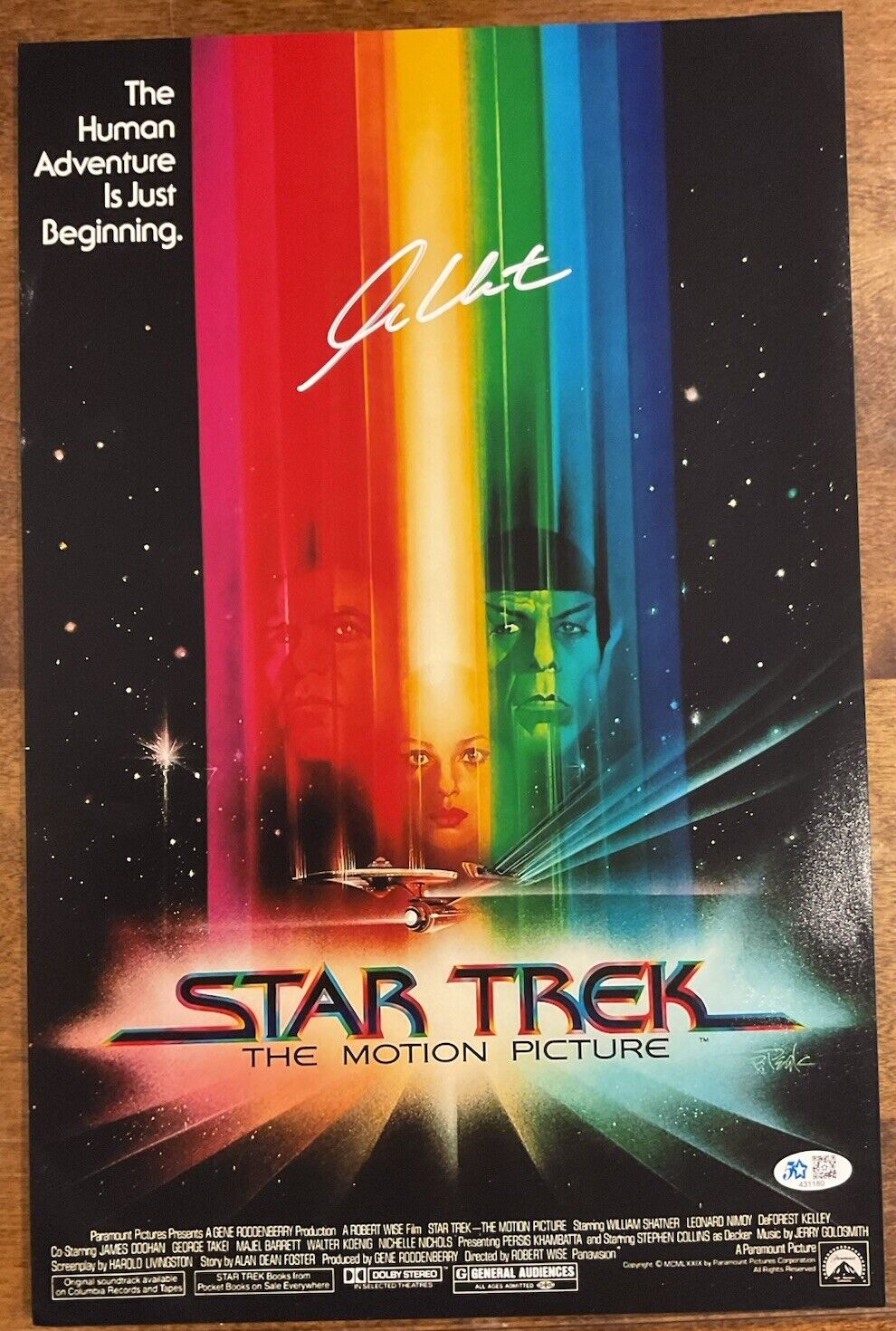 11x17 Signed William Shatner Poster With COA