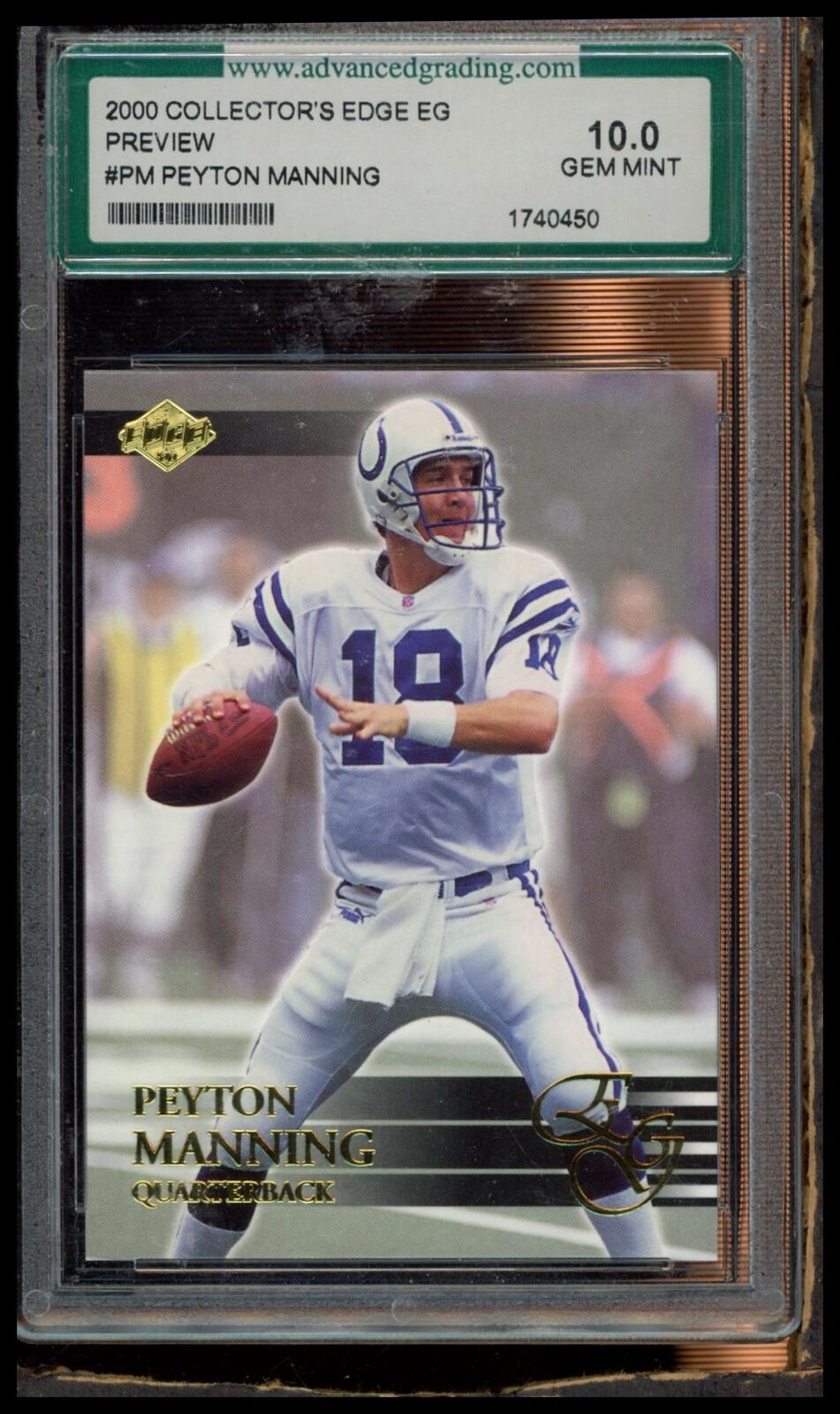 2000 Collector's Edge EG #PM Peyton Manning Previews Other 10