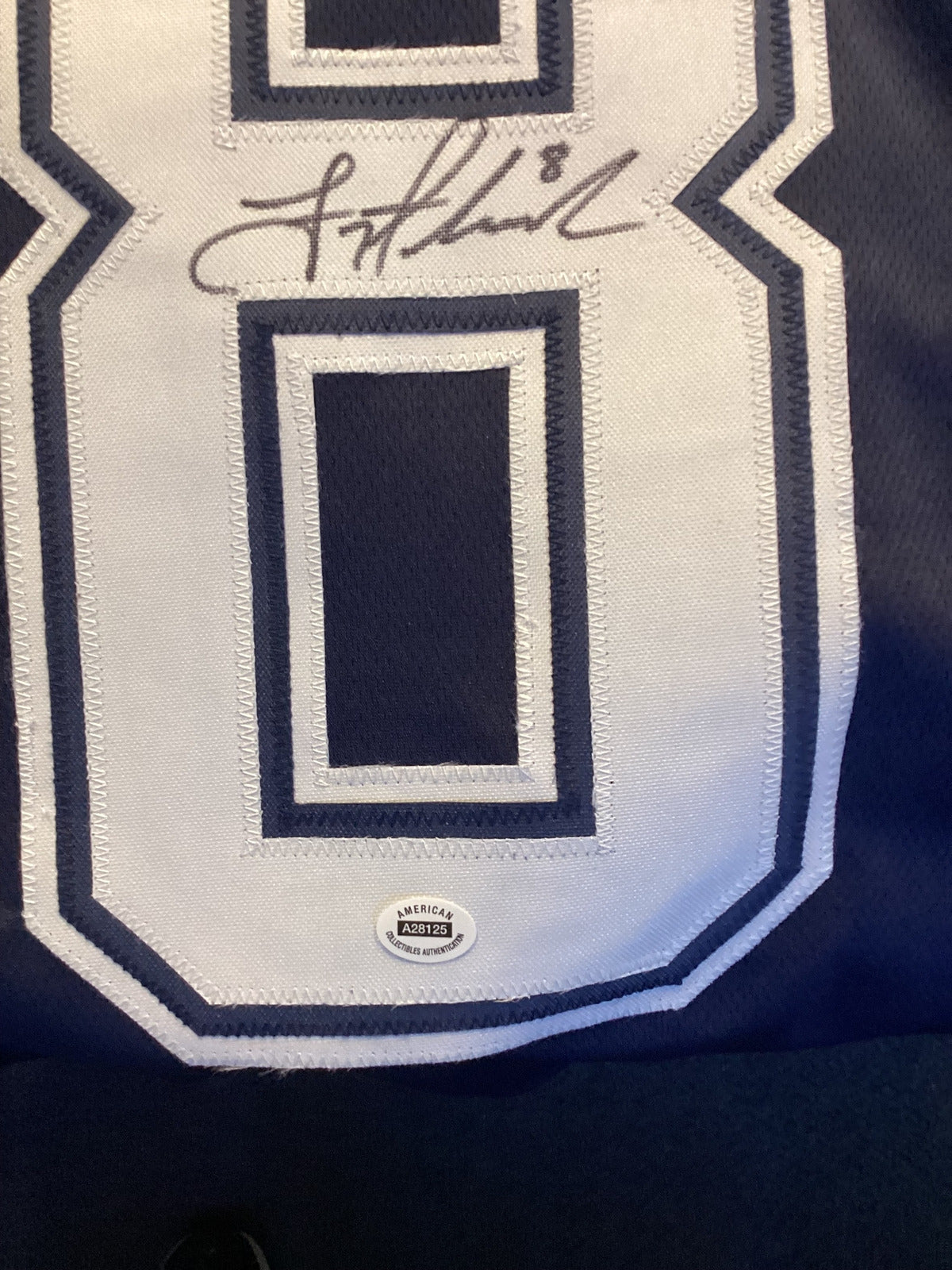 Troy Aikman #8 Dallas Cowboys Signed Navy Jersey