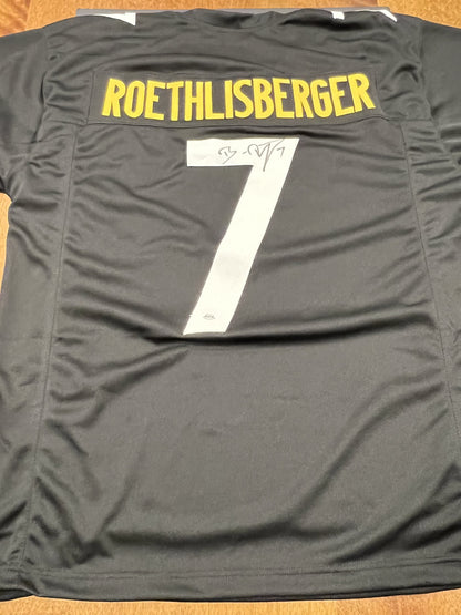 Ben Roethlisberger Signed Pittsburgh Steelers Black Jersey with COA