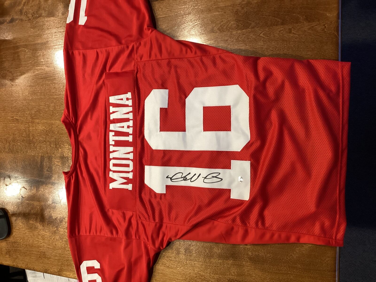 Joe Montana Signed San Francisco 49ers Red Jersey Autographed NFL