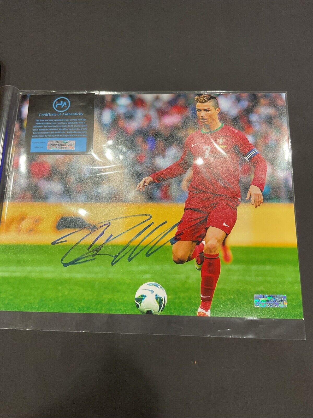 	Crisiano Ronaldo SIgned 8x10 Photo W Coa