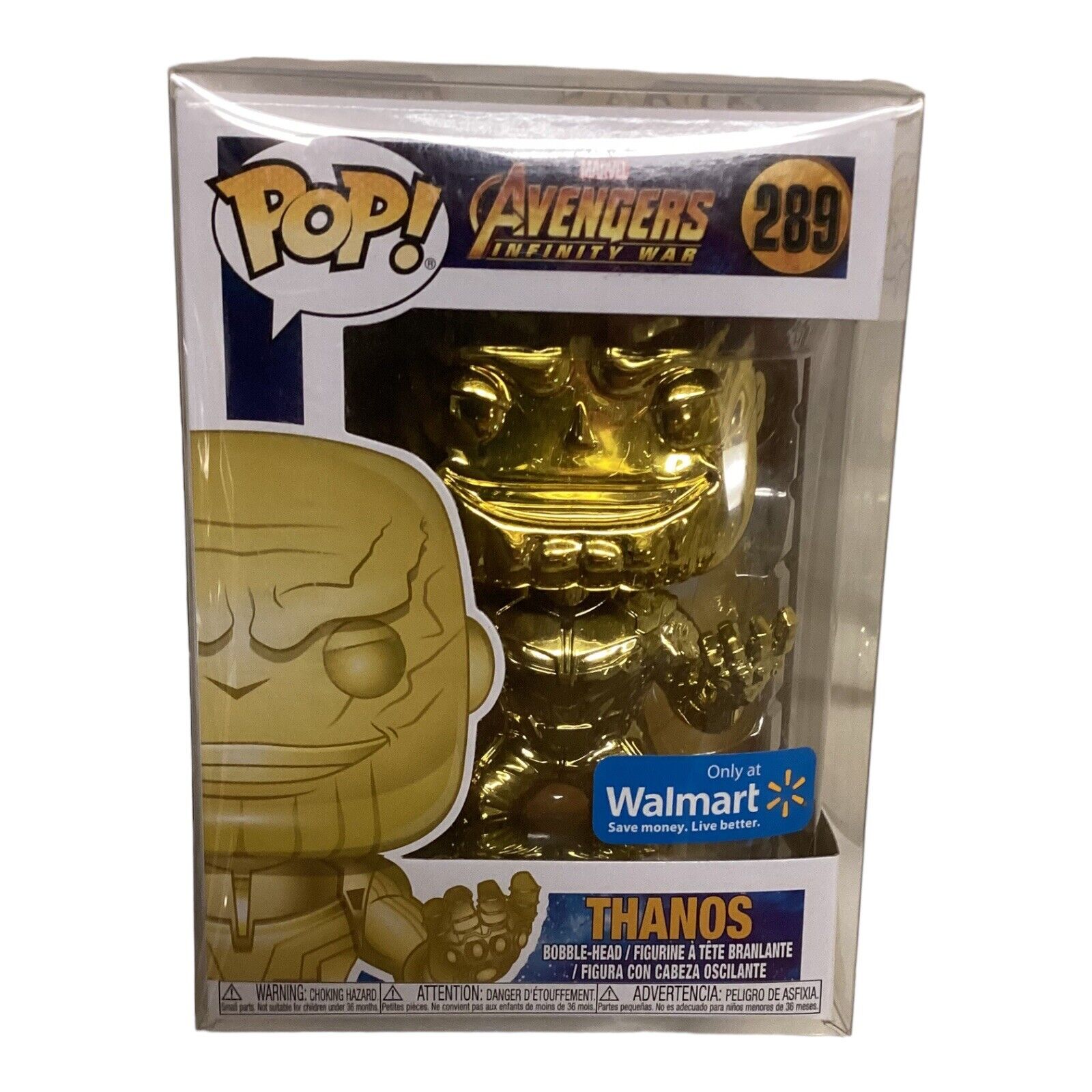 Thanos #289 Gold Funko Pop w/ Protective Case