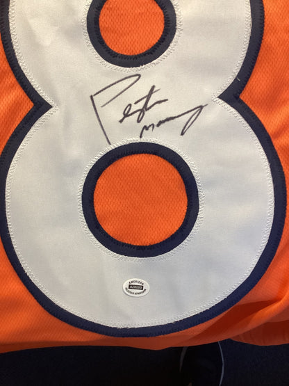 Peyton Manning Signed Denver Broncos Orange Jersey Autographed NFL