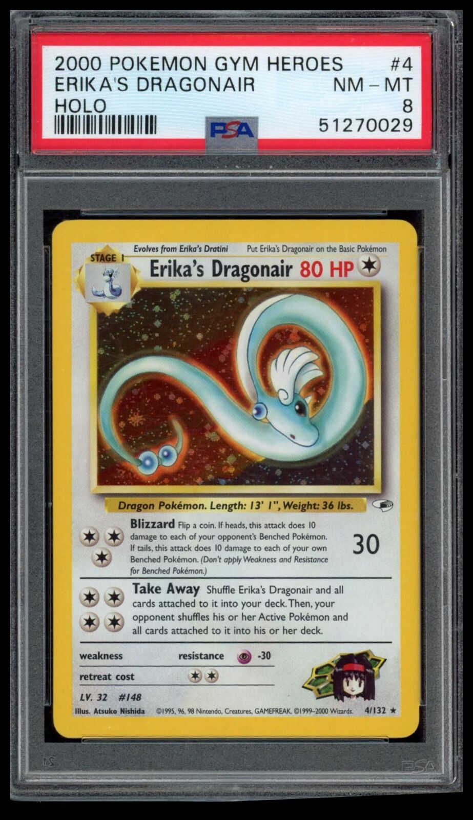 Erika's Dragonair PSA NM-MT