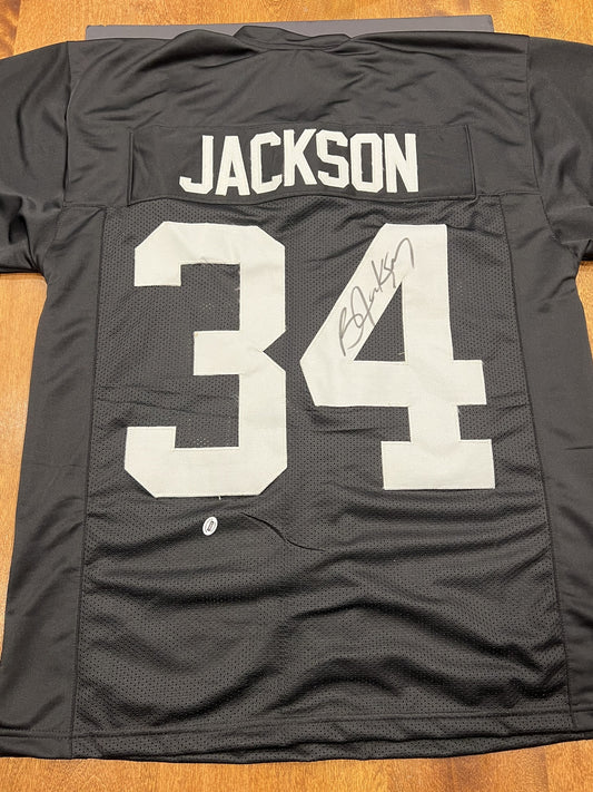 Bo Jackson Signed Oakland Raiders Black Jersey with COA