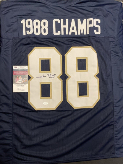 1988 Champs Lou Holtz Autographed Football Jersey With JSA COA