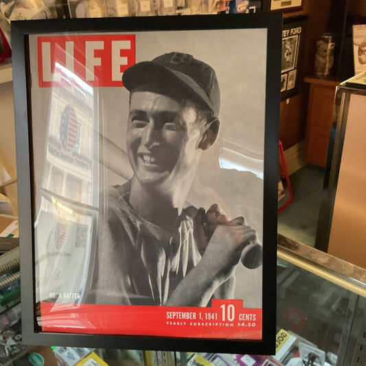 LIFE MAGAZINE SEPTEMBER 1, 1941 TED WILLIAMS NO. 1 HITTER GOOD CONDITION W Frame