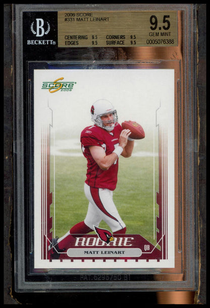 2006 Score #331 Matt Leinart BGS 9.5