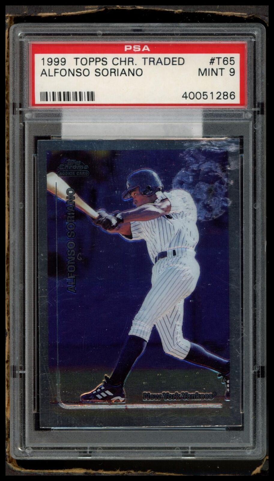 1999 Topps Chrome Traded #T65 Alfonso Soriano PSA 9