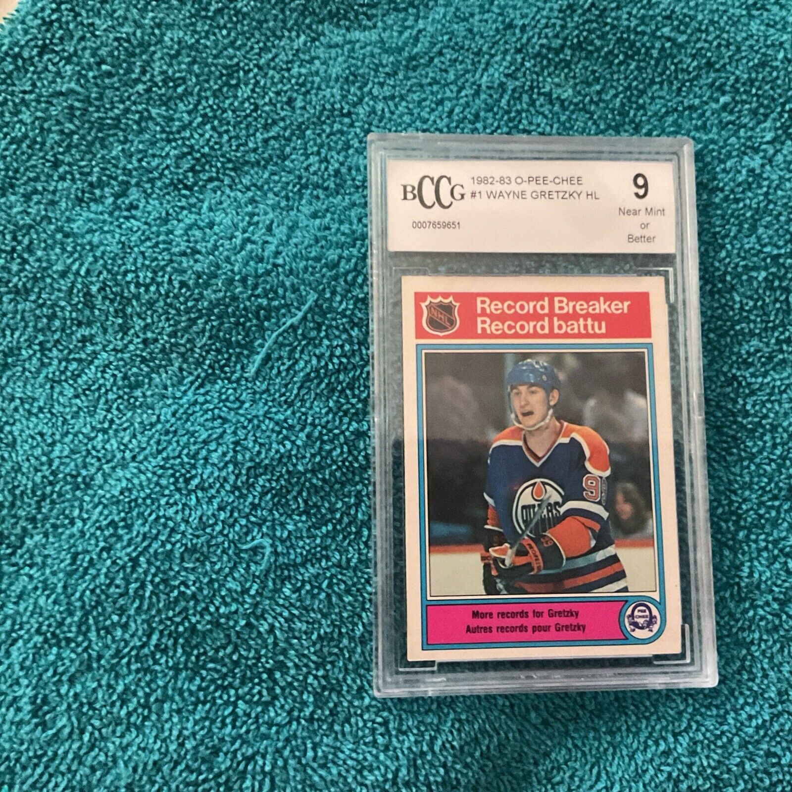 1982-83 o-pee-chee wayne gretzky #1 BCCG 9 