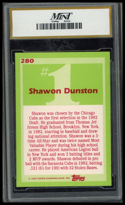 1985 Topps #280 Shawon Dunston Other 10