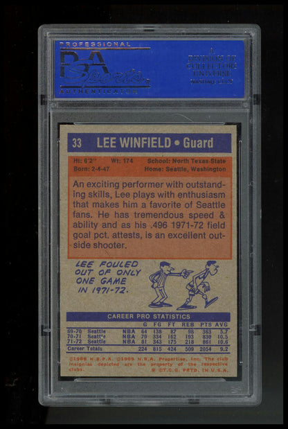 1972 Topps #33 Lee Winfield PSA 9