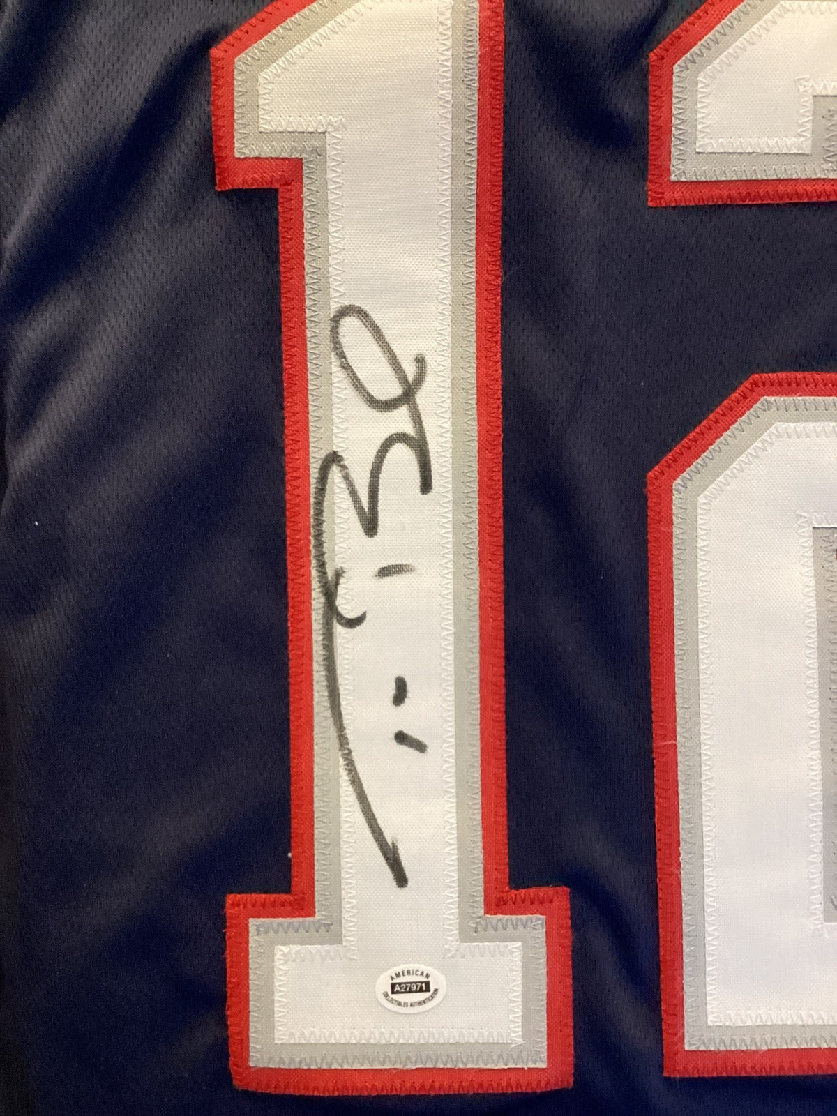 Tom Brady Signed New England Patriots Navy Blue Jersey Autographed NFL