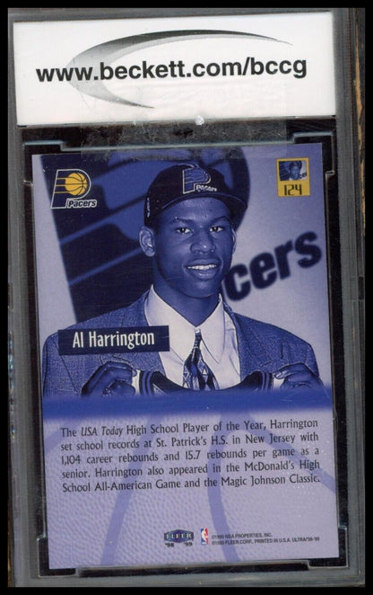 1998-99 Ultra #124 Al Harrington BCCG 10