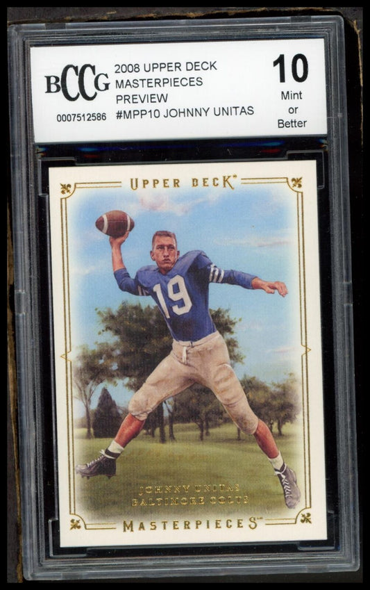 2008 Upper Deck Masterpieces #50 Johnny Unitas BCCG 10