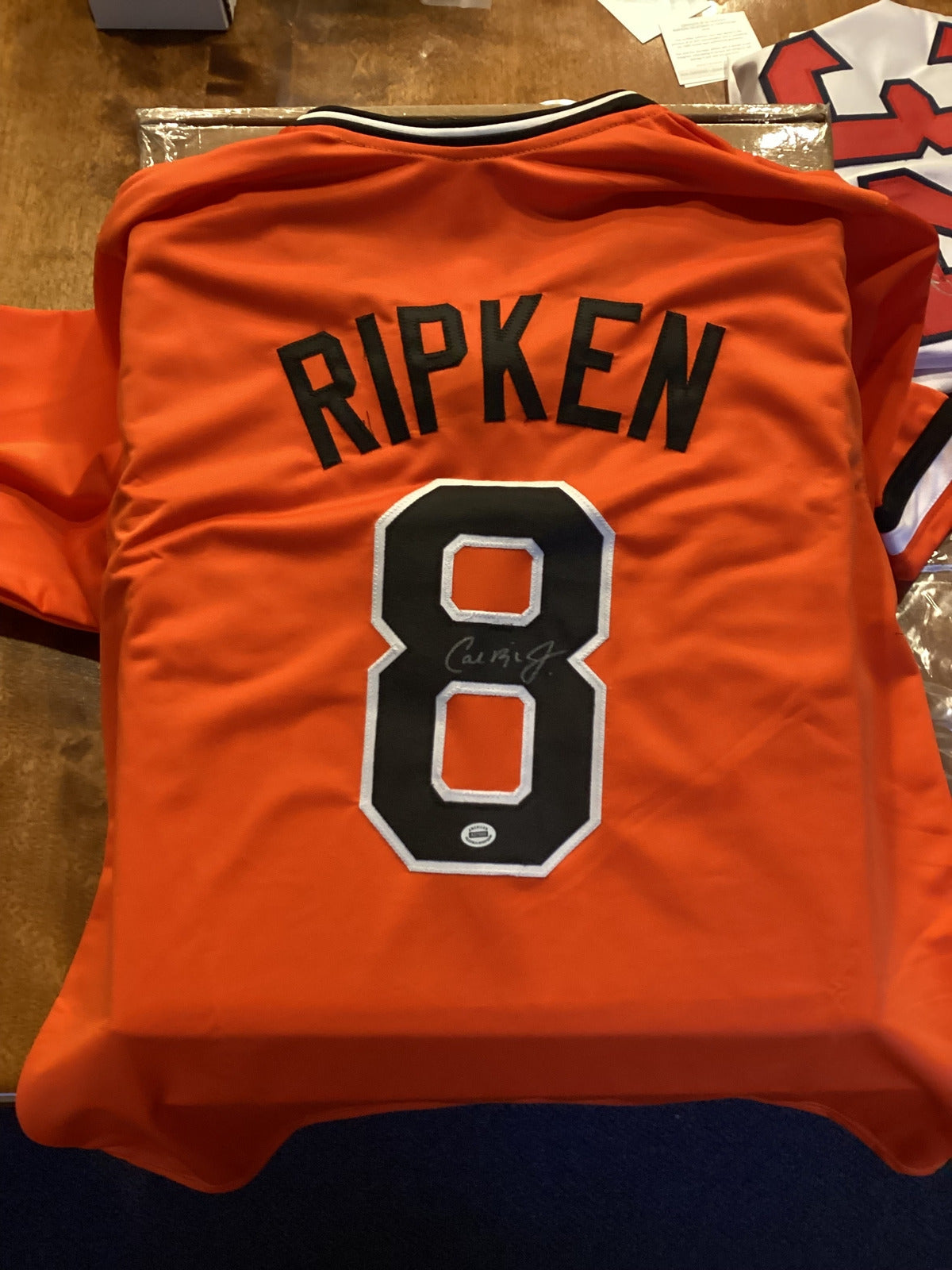 Cal Ripken Jr. Signed Baltimore Orioles Orange Jersey Autographed MLB