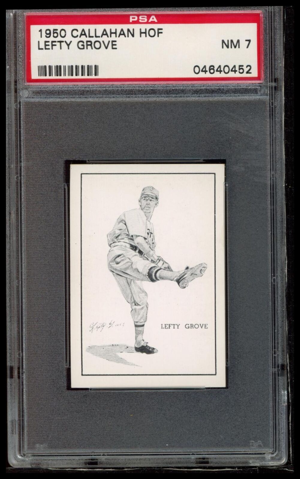 1950 Callahan Hall Of Fame Lefty Grove PSA 7