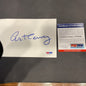 Autographed index Art Carney  PSADNA certification Honeymooners!