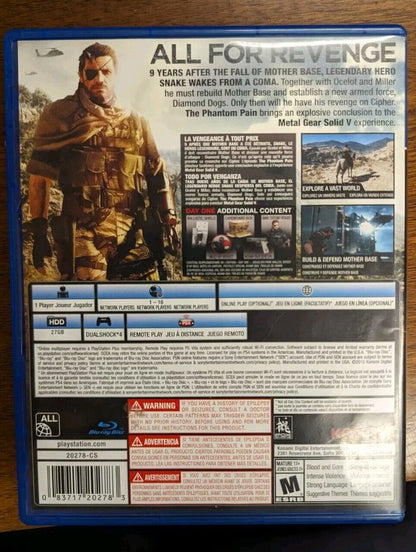 Metal Gear Solid V Day One Edition Signed by SNAKE!! PS4