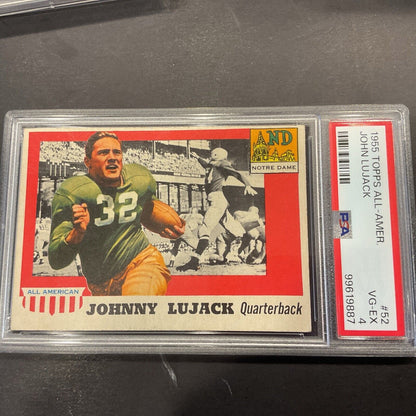 1955 Topps all American #52 John Lujack PSA 4