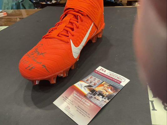 Dwight Stephenson Hall of Famer signed cleat with JSA COA