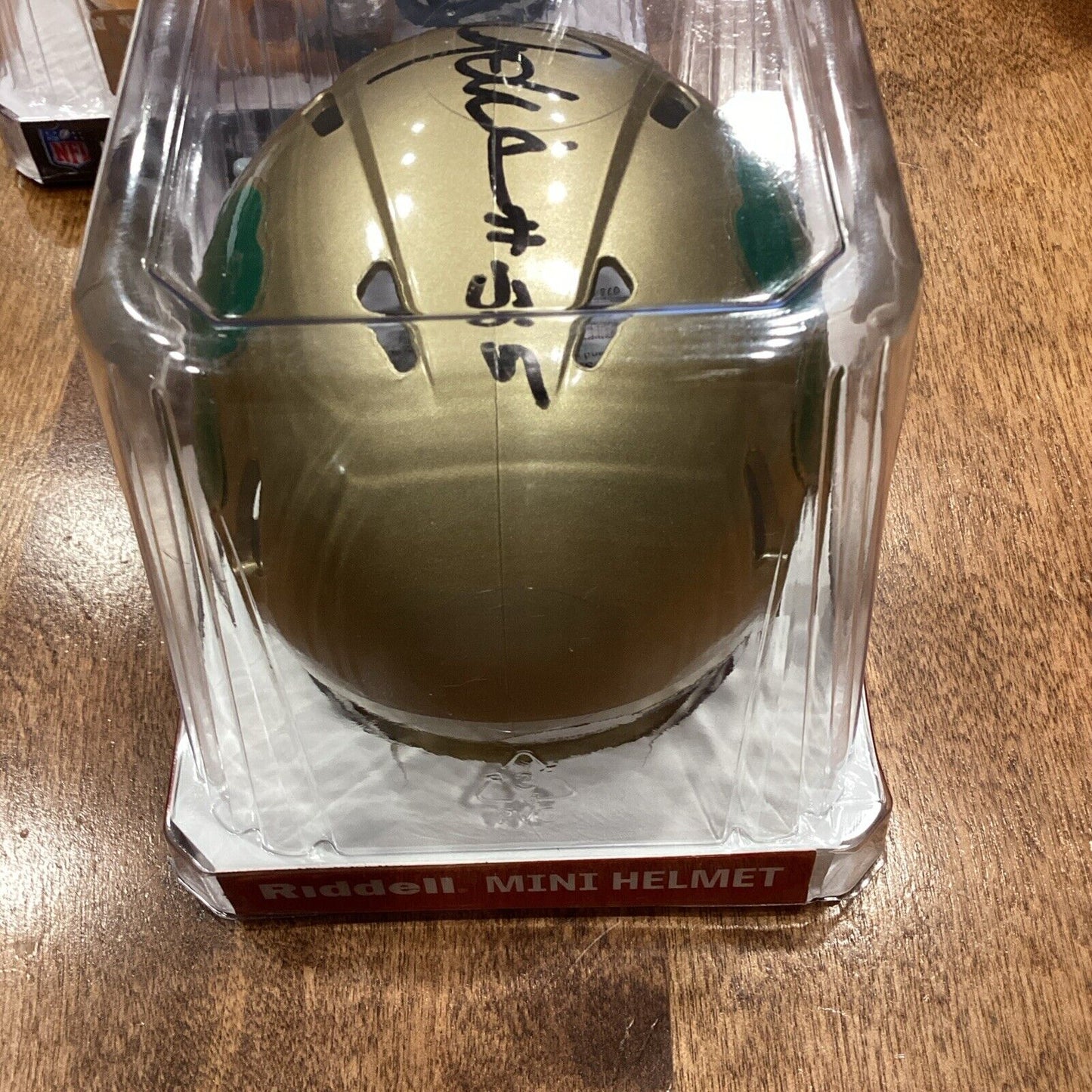 Bob Golic JSA Certified Signed Notre Dame Mini Helmet