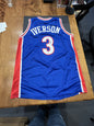 Allen Iverson Signed Philadelphia 76ers Blue Jersey with COA