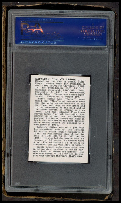 1950 Callahan Hall Of Fame Napoleon Lajoie PSA 4