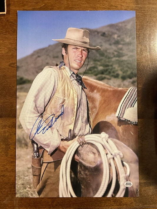 11x17 Signed Clint Eastwood Photo With COA