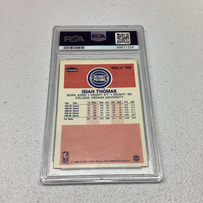 1986 Fleer #109 Isiah Thomas PSA Grade 5