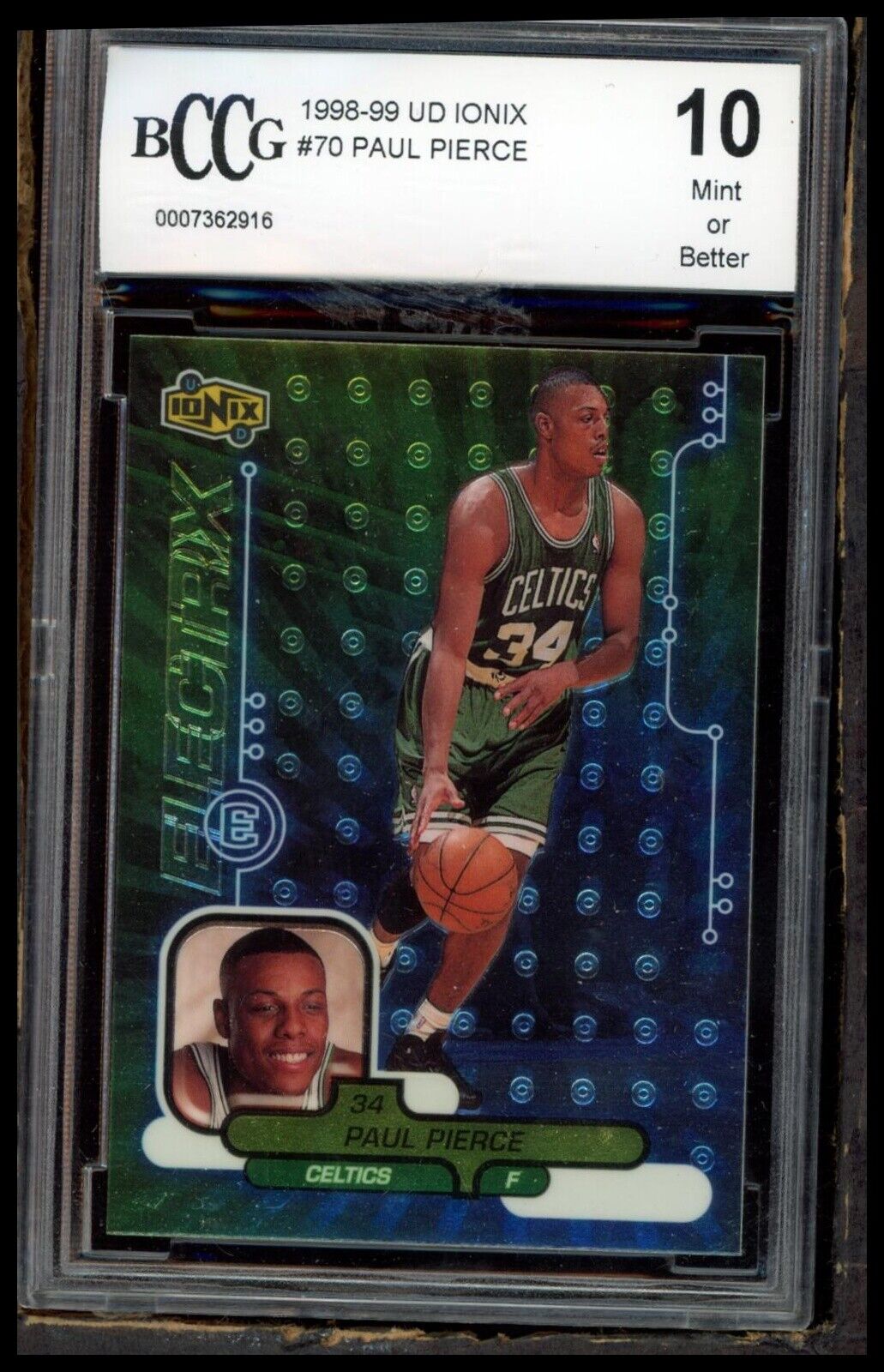 1998-99 Upper Deck Ionix #70 Paul Pierce BCCG 10