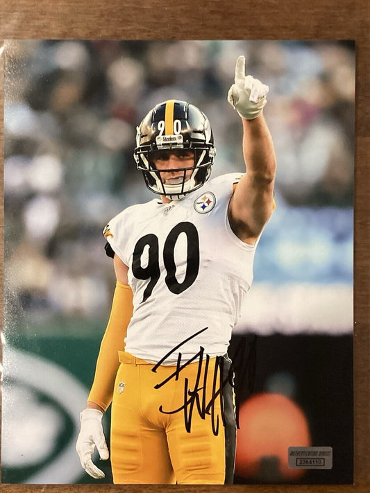 TJ Watt Signed 8x10 Photo W Coa