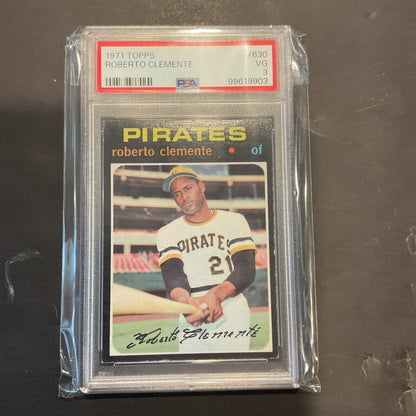 1971 Topps #630 Roberto Clemente PSA 3. Great Card And Condition