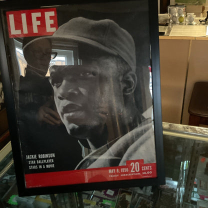 May 8, 1950 Jackie Robinson life magazine framed