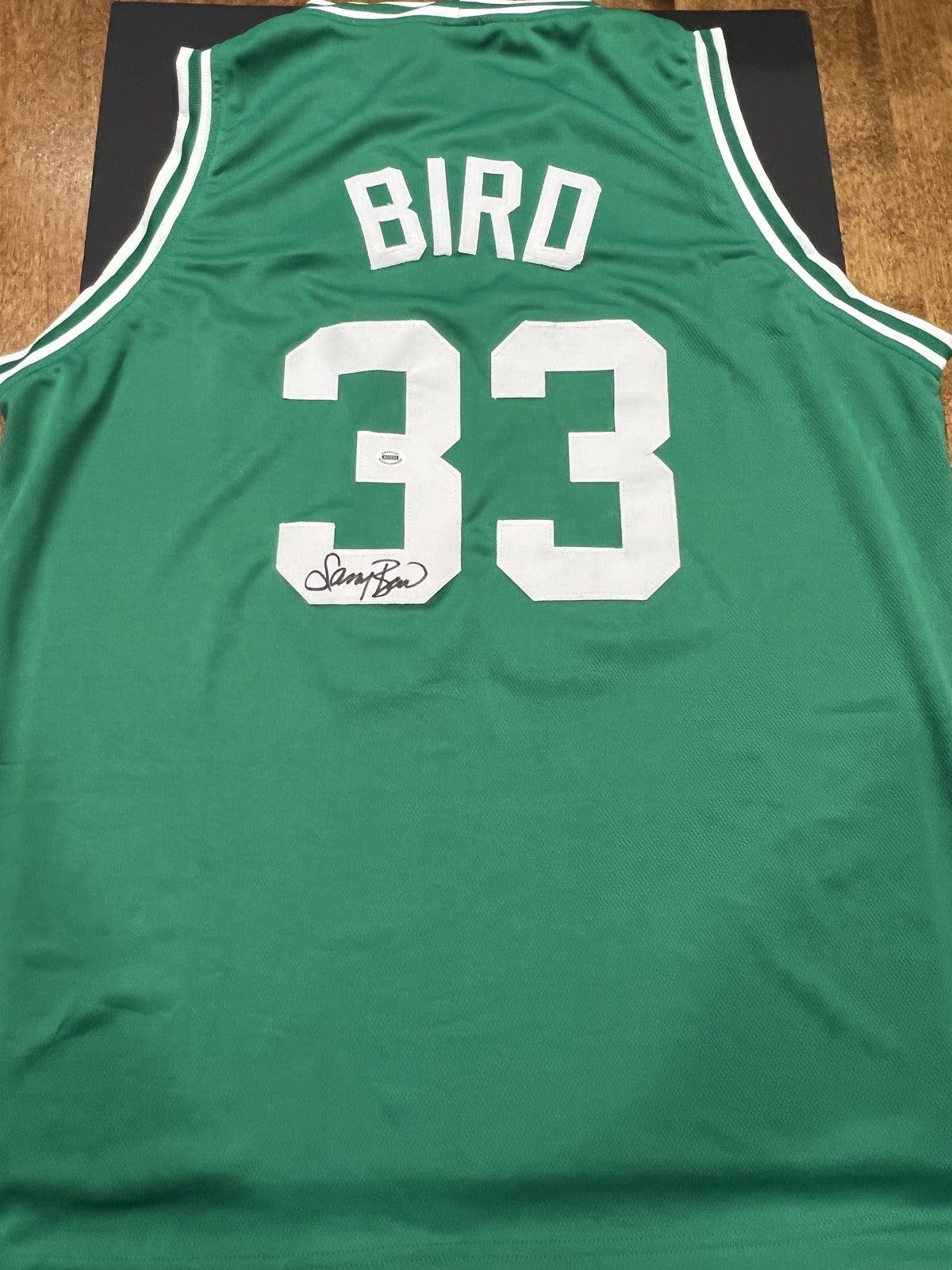 Larry Bird Signed Boston Celtics Green Jersey with COA