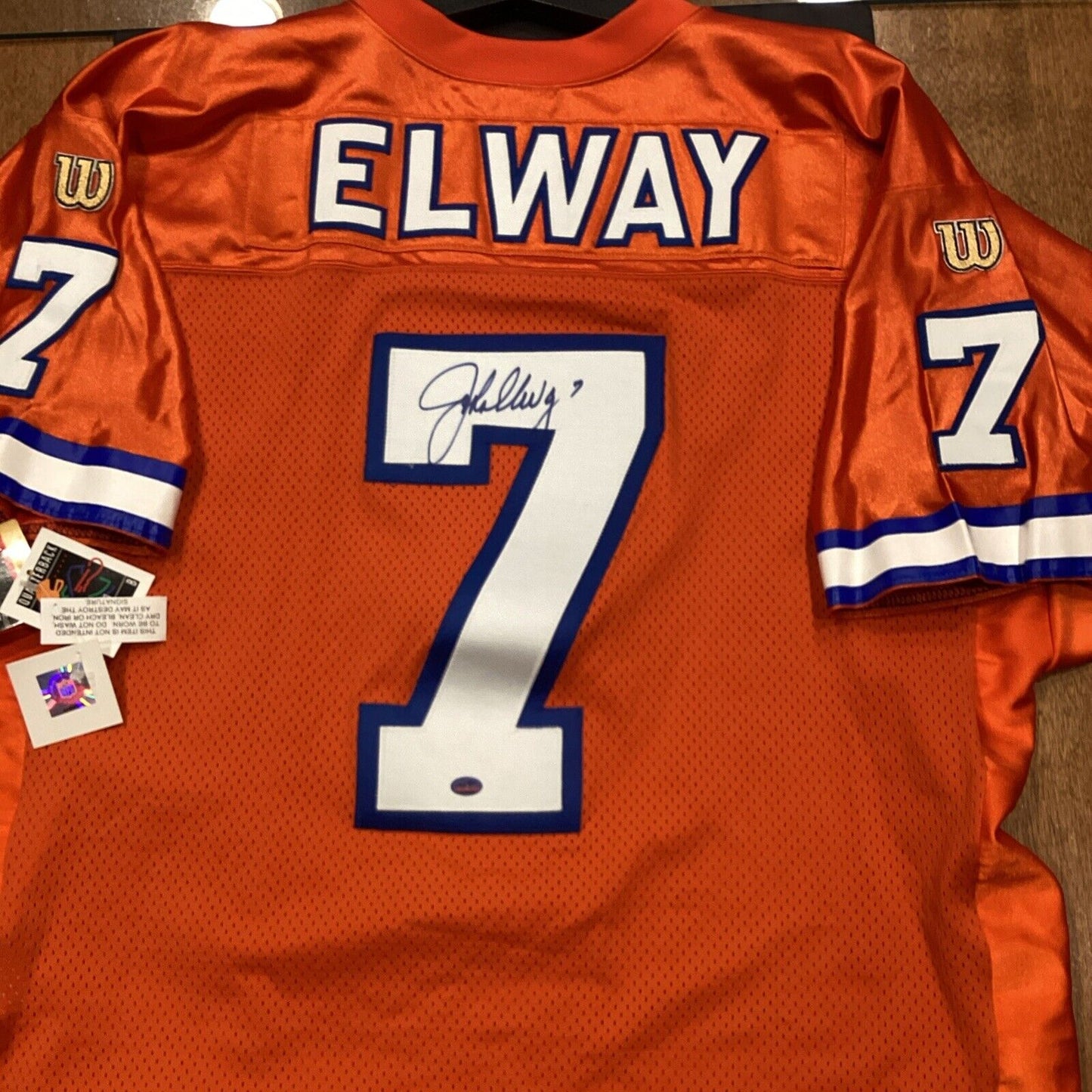 John Elway Signed Denver Broncos Wilson Authentic Game Jersey With SGC COA
