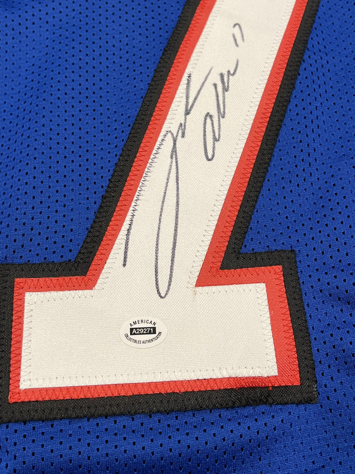 Josh Allen Signed Buffalo Bills Blue Jersey with COA