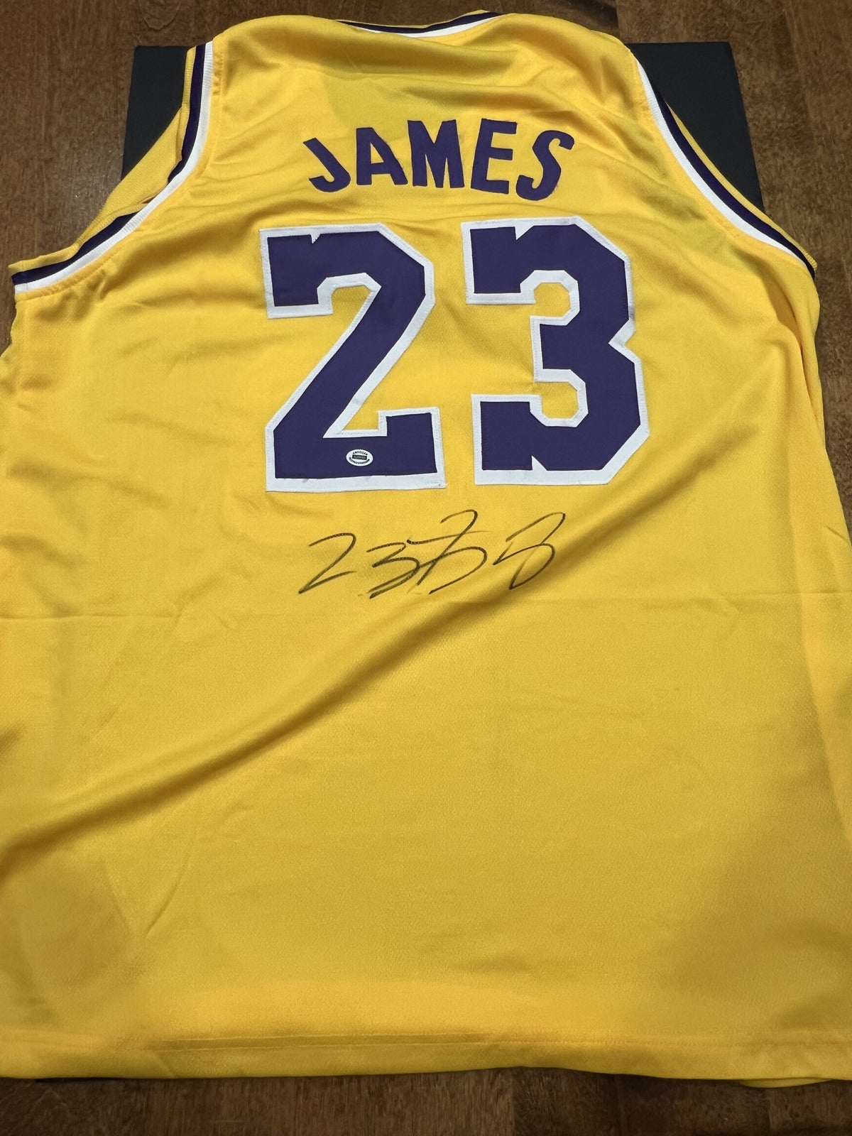 LeBron James Signed Los Angeles Lakers Yellow Jersey with COA